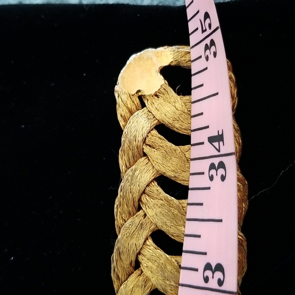 Italian Gold-Toned Metallic Belt - Picture 5 of 8